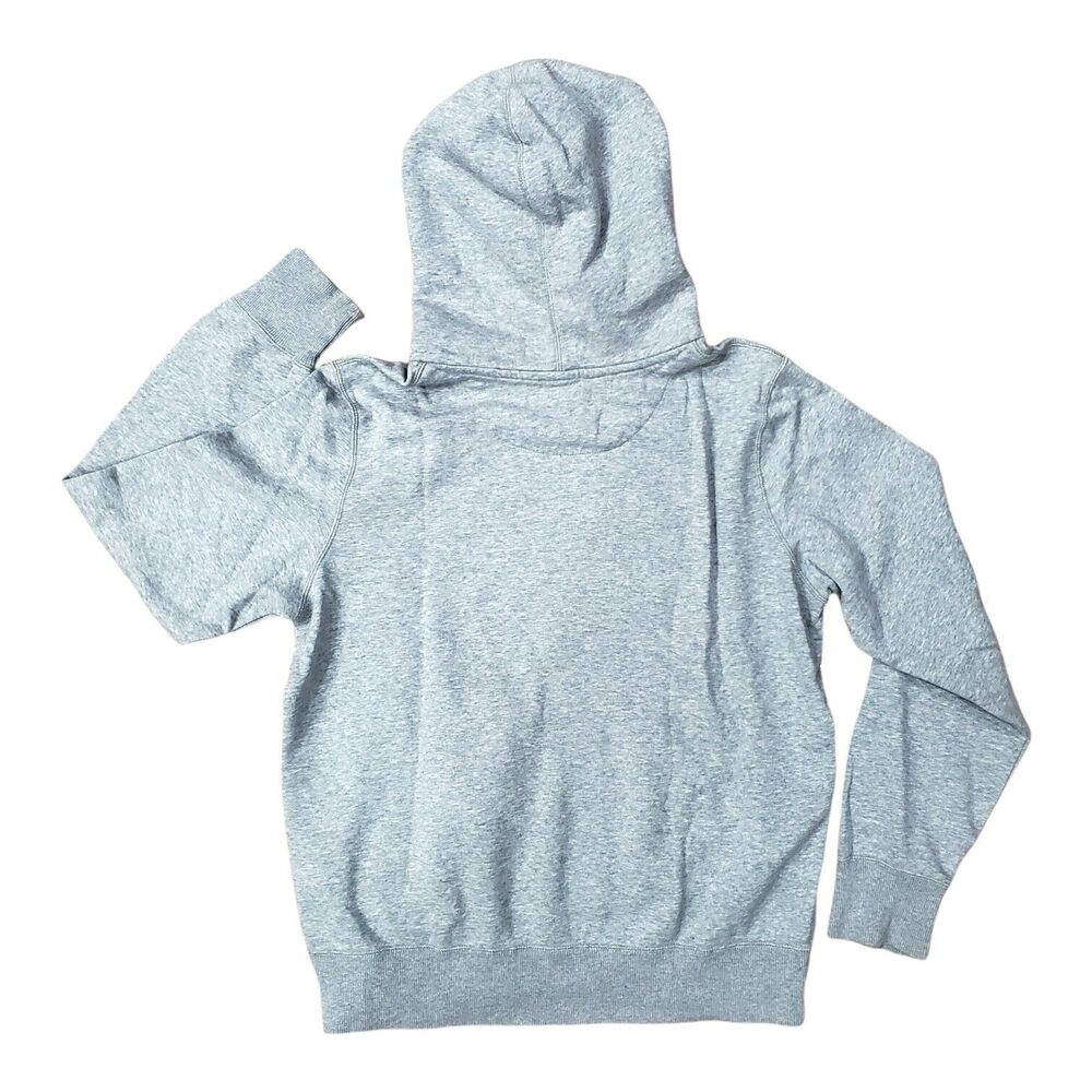 NIKE Sweater Adult Medium Gray JUST DO IT Spell Out Swoosh Pullover Hoodie - Picture 4 of 4